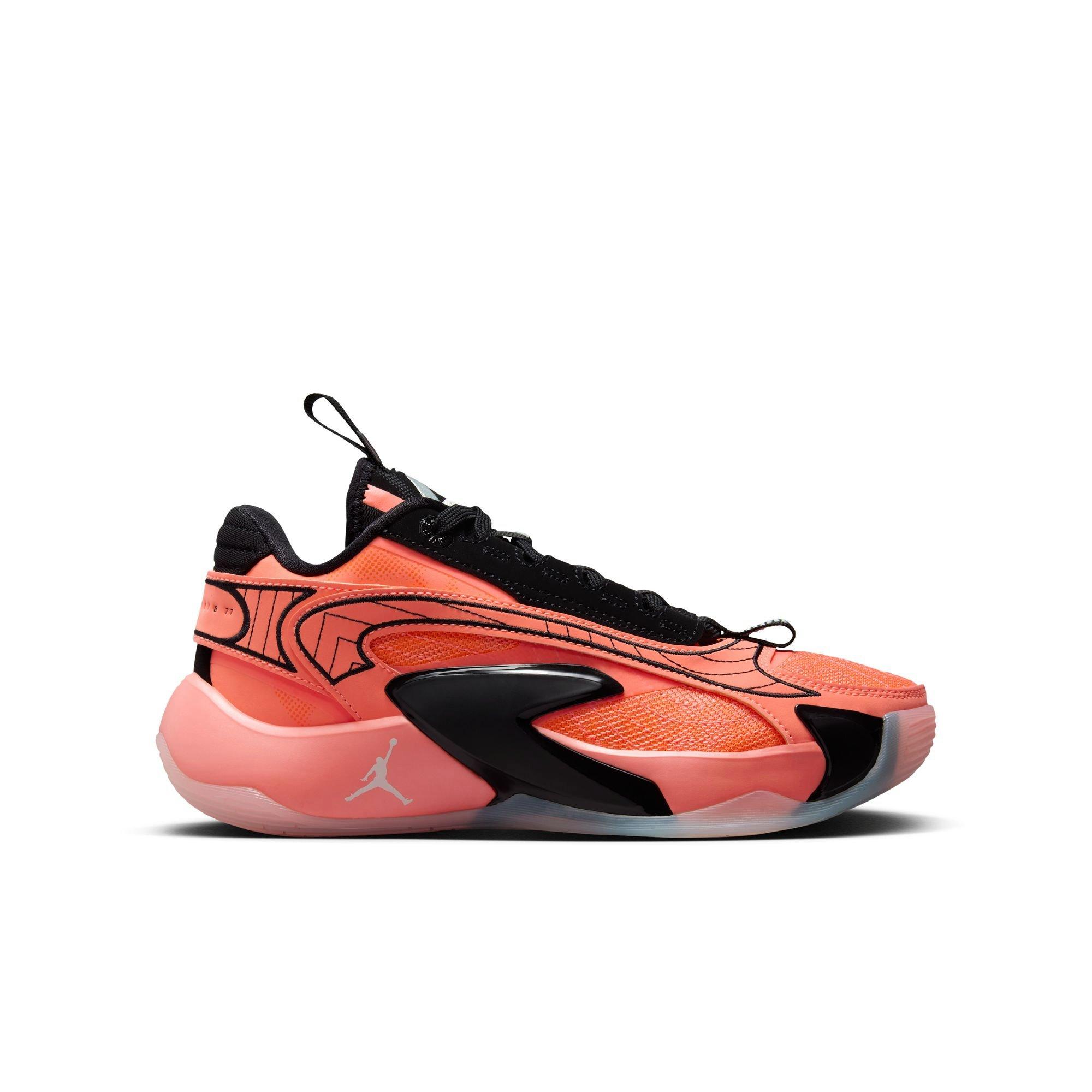 Jordan Luka 2 Grade School Kids' Cushioned Ankle - Bright Mango